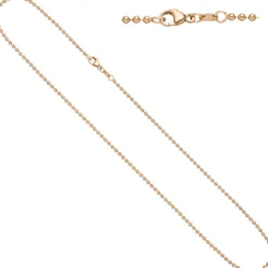 2,0mm Kugelkette Gold Halskette Collier Goldkette 585 Gold Rotgold 42cm