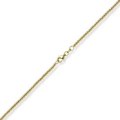 2,2mm Kugelkette Halskette Collier aus 585 Gold Gelbgold glatt poliert 50cm