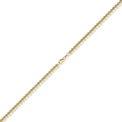 4mm Kugelkette Halskette Collier aus 585 Gold Gelbgold glatt glänzend 50cm