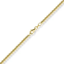 3mm Kugelkette Halskette Collier aus 585 Gold Gelbgold glatt glänzend 45cm