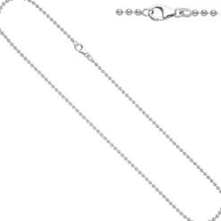 1,4mm Kugelkette Kette Collier Halskette aus echtem 925 Silber 45cm
