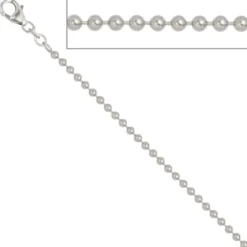 2,5mm Kugelkette Kette Collier Halskette aus echtem 925 Silber 60cm