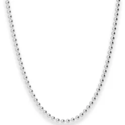 3mm Kugelkette Silberkette Collier Halskette aus 925 Silber 70cm