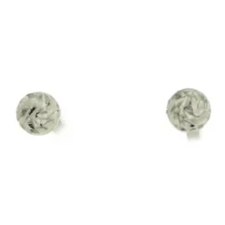 6mm Kugel Ohrstecker Stecker Ohrschmuck 750 Gold Weißgold diamantiert