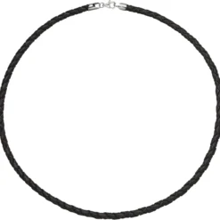 4,1mm Lederkette Kette Halskette Halsschmuck braun 925 Silber 45cm