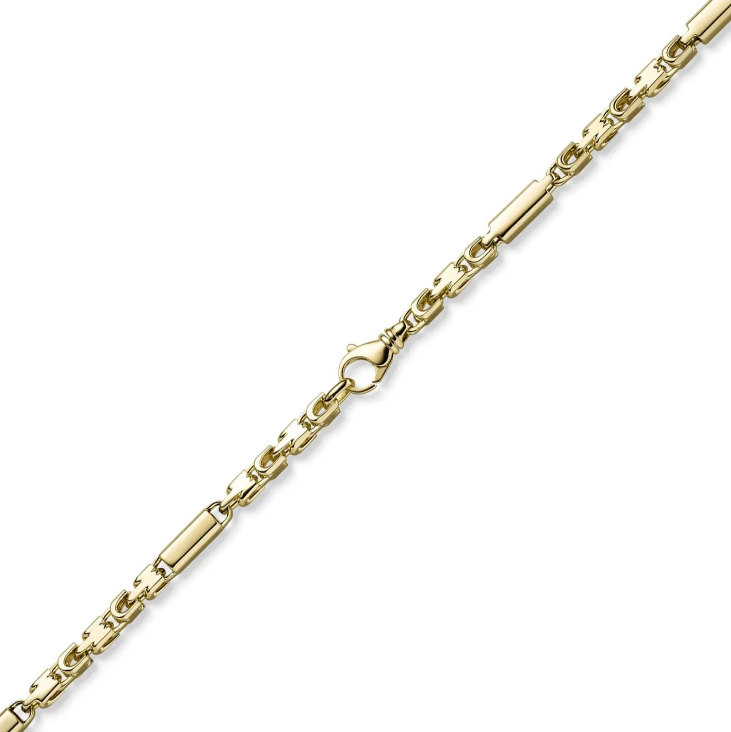 5,5mm Monte Carlo Herren Armband aus 585 Gold Gelbgold massiv 22cm