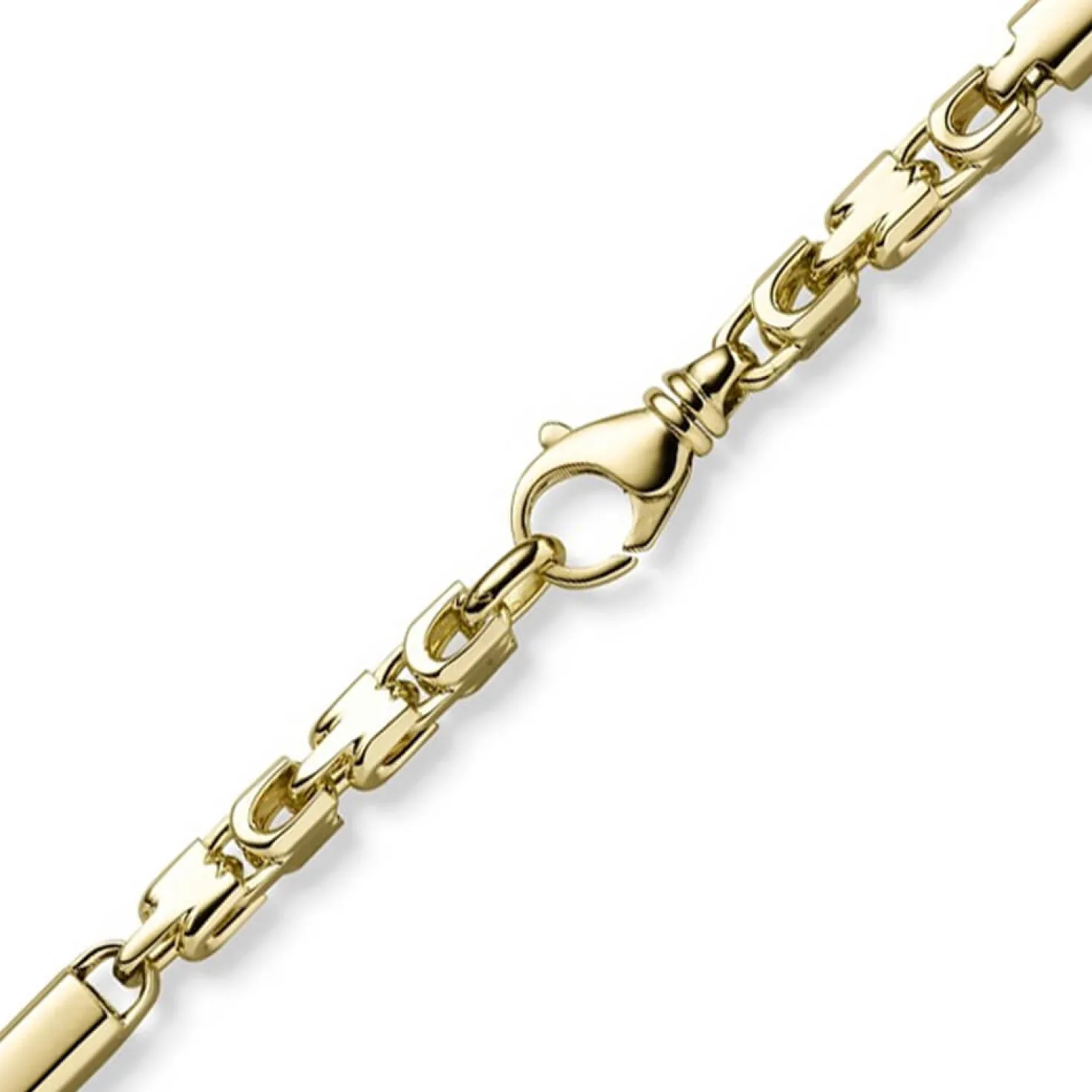 5,5mm Monte Carlo Herren Kette Halsschmuck Halskette aus 585 Gold Gelbgold 65cm