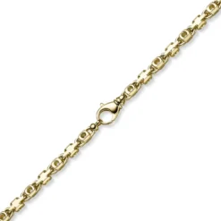 6,5mm Monte Carlo Kette Halskette aus 585 Gold Gelbgold massiv 65cm