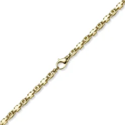 6,5mm Monte Carlo Kette Halskette aus 585 Gold Gelbgold massiv 65cm