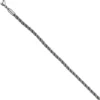 2,9mm Nylonkordel graue Kette aus Edelstahl Halsschmuck, 80cm