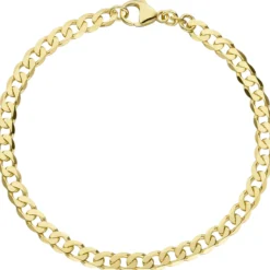 4,6mm Panzerarmband Armband Armschmuck aus 333 Gold Gelbgold 19cm