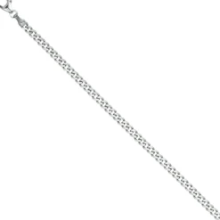 3,6mm Panzerarmband Armband Armkette aus 925 Silber rhodiniert 19cm