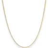 1,4mm Panzerkette Collier Halskette aus 333 Gold Gelbgold 36cm mit Zwischenöse