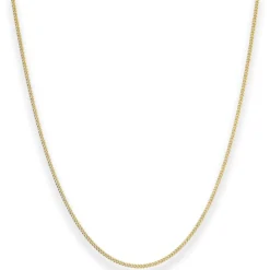 1,4mm Panzerkette Collier Halskette aus 333 Gold Gelbgold 36cm mit Zwischenöse