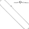 2mm Panzerkette Collier Halskette 925 Silber glänzend Damen, 80cm