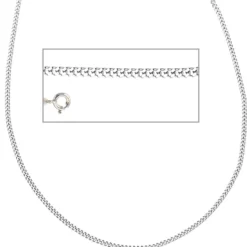 2mm Panzerkette Collier Halskette 925 Silber glänzend Damen, 80cm
