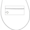 2mm Panzerkette Collier Halskette 925 Silber glänzend Damen, 38cm