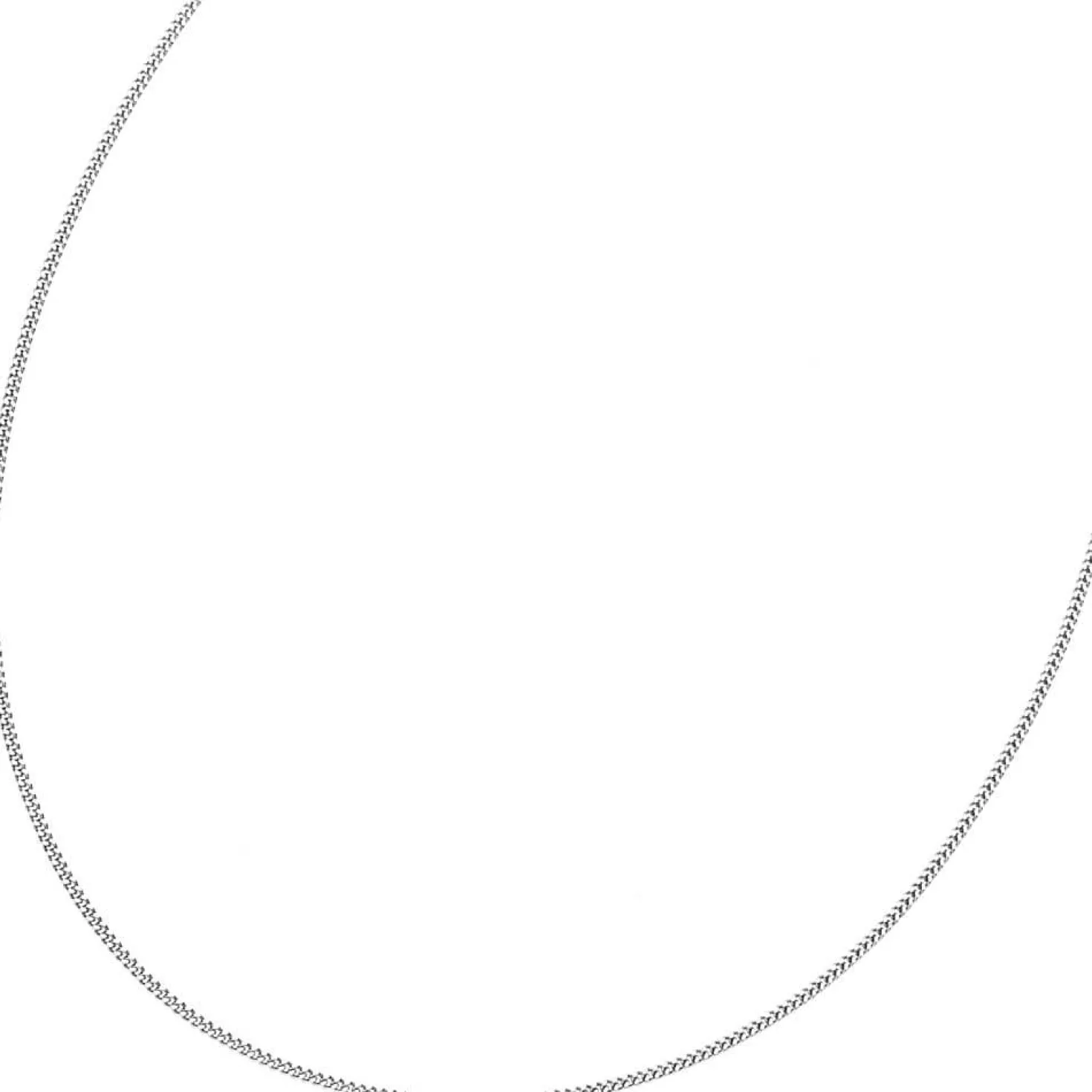 1,7mm Panzerkette Collier Halskette 925 Silber glänzend Damen, 38cm
