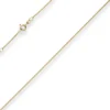 1,1mm Panzerkette Collier Halskette aus 333 Gold Gelbgold 38cm mit Zwischenöse