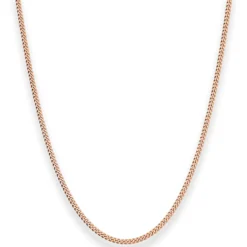 2,1mm Panzerkette Goldkette Collier Halskette aus 585 Gold Rotgold 45cm