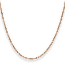 1,7mm Panzerkette Goldkette Collier Halskette aus 750 Gold Rotgold 45cm