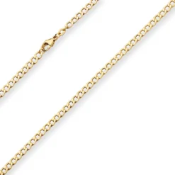 4,4mm Panzerkette Goldkette Collier Halskette aus 750 Gold Gelbgold 60cm