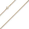 2,1mm Panzerkette Goldkette Collier Halskette aus 375 Gold Gelbgold 45cm