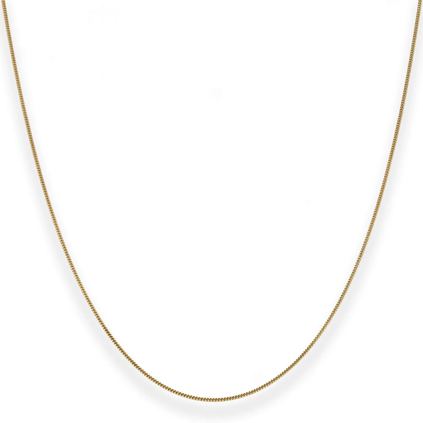 0,8mm Panzerkette Goldkette Collier Halskette aus 333 Gold Gelbgold 60cm