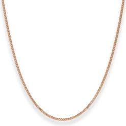 1,7mm Panzerkette Goldkette Collier Halskette aus 585 Gold Rotgold 45cm