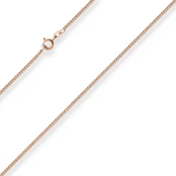 1,7mm Panzerkette Goldkette Collier Halskette aus 585 Gold Rotgold 45cm