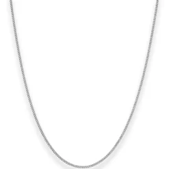 1,4mm Panzerkette Goldkette Collier Halskette aus 333 Gold Weißgold 60cm