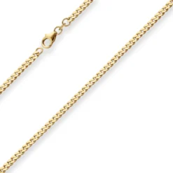 3,4mm Panzerkette Goldkette Collier Halskette aus 333 Gold Gelbgold 55cm