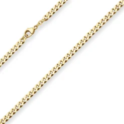 4,7mm Panzerkette Goldkette Collier Halskette aus 585 Gold Gelbgold 50cm