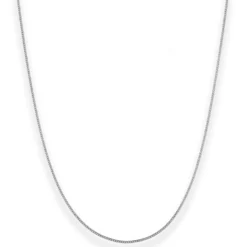 1,1mm Panzerkette Goldkette Collier Halskette aus 375 Gold Weißgold 50cm