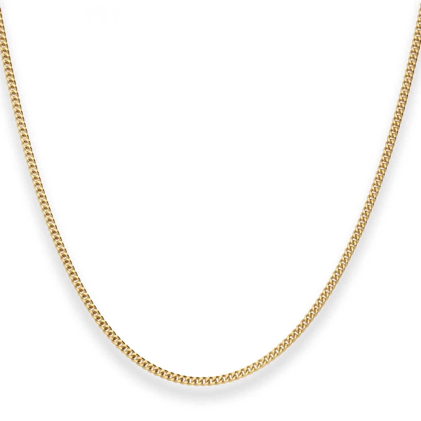 1,7mm Panzerkette Goldkette Collier Halskette aus 750 Gold Gelbgold 42cm