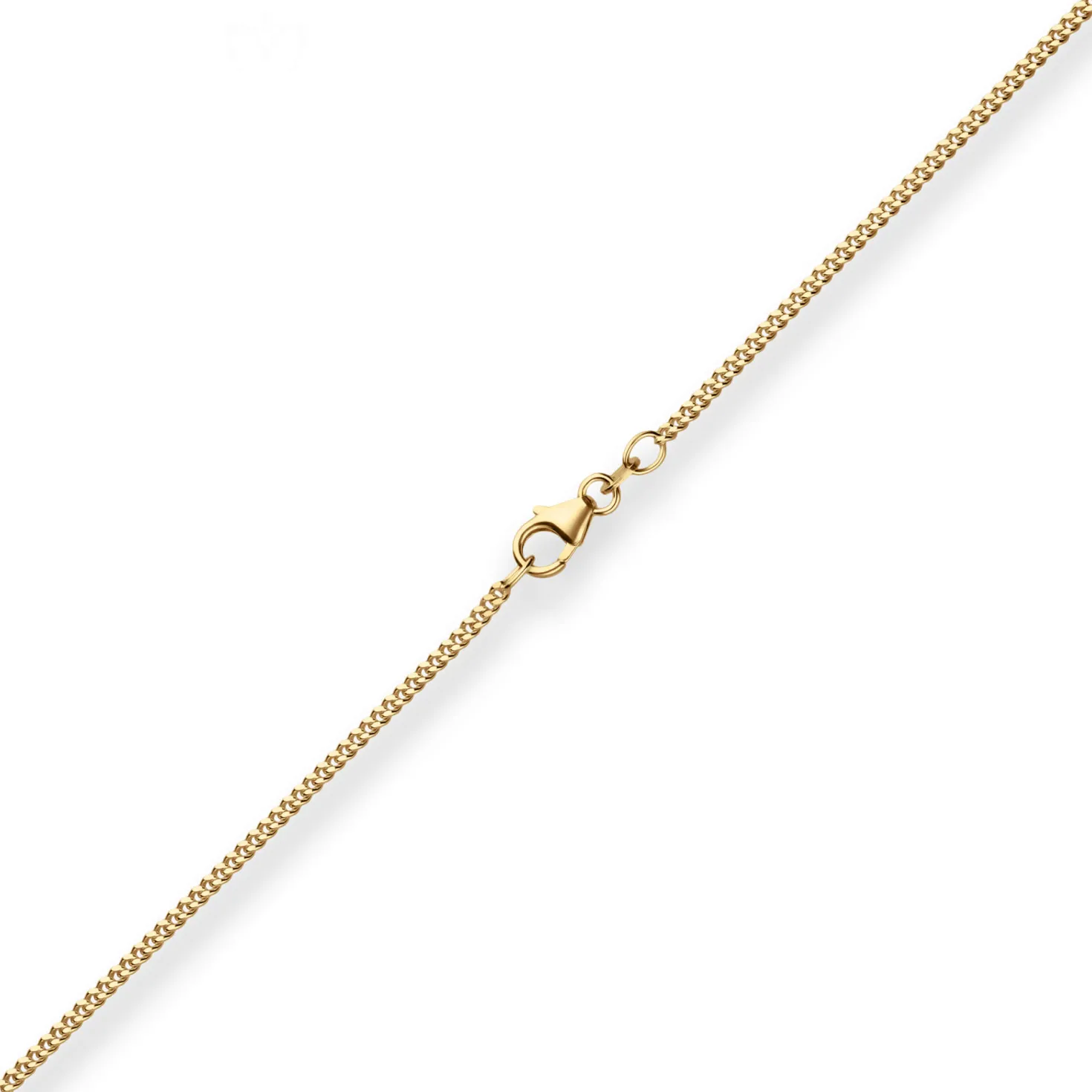 1,7mm Panzerkette Goldkette Collier Halskette aus 750 Gold Gelbgold 42cm