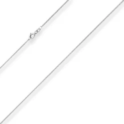 1,1mm Panzerkette Goldkette Collier Halskette aus 585 Gold Weißgold 42cm