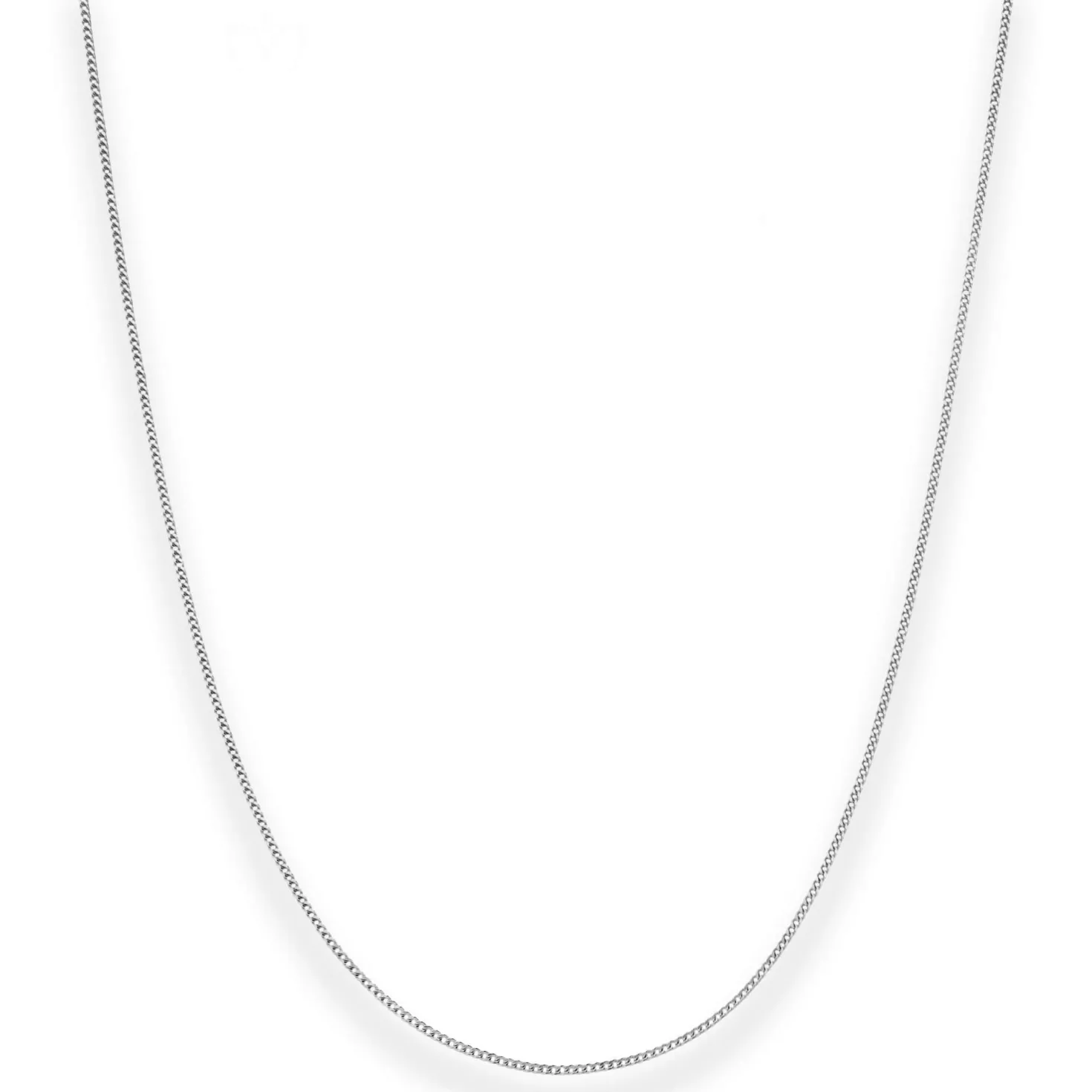 1,1mm Panzerkette Goldkette Collier Halskette aus 585 Gold Weißgold 55cm