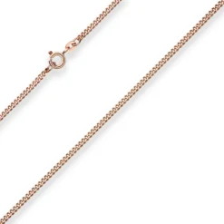 2,1mm Panzerkette Goldkette Collier Halskette aus 585 Gold Rotgold 50cm