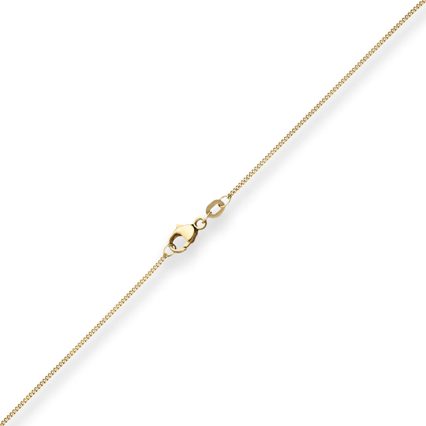 1,1mm Panzerkette Goldkette Collier Halskette aus 750 Gold Gelbgold 50cm