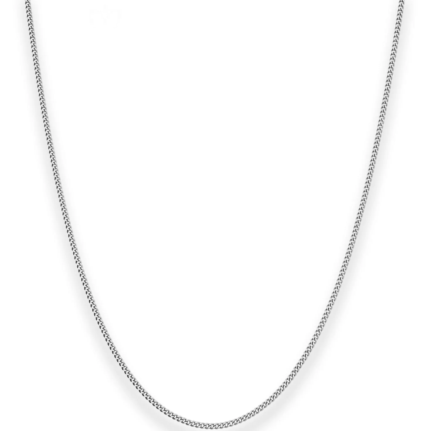 1,4mm Panzerkette Goldkette Collier Halskette aus 585 Gold Weißgold 45cm
