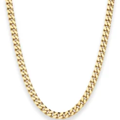 5,4mm Panzerkette Goldkette Collier Halskette aus 585 Gold Gelbgold 50cm