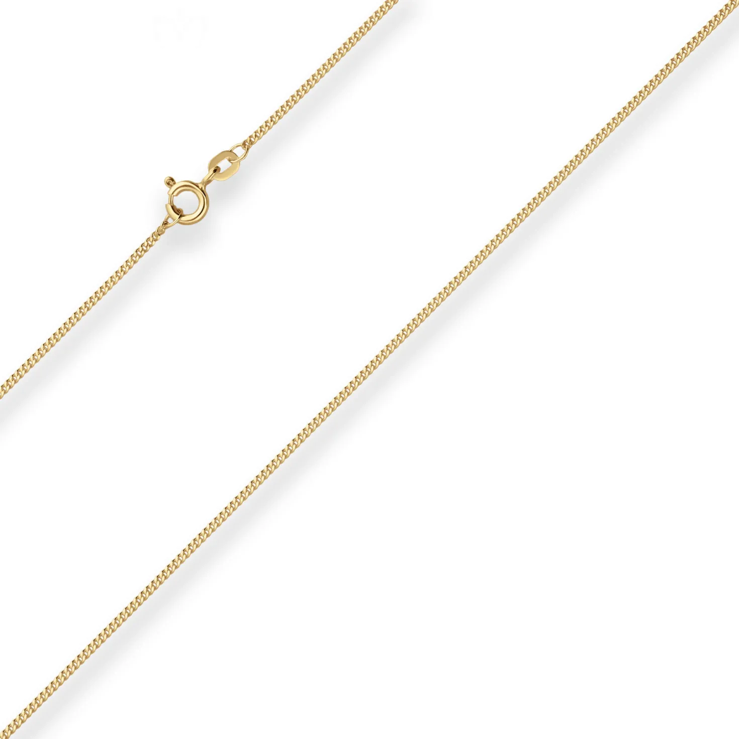 1,2mm Panzerkette Goldkette Collier Halskette aus 585 Gold Gelbgold 40cm