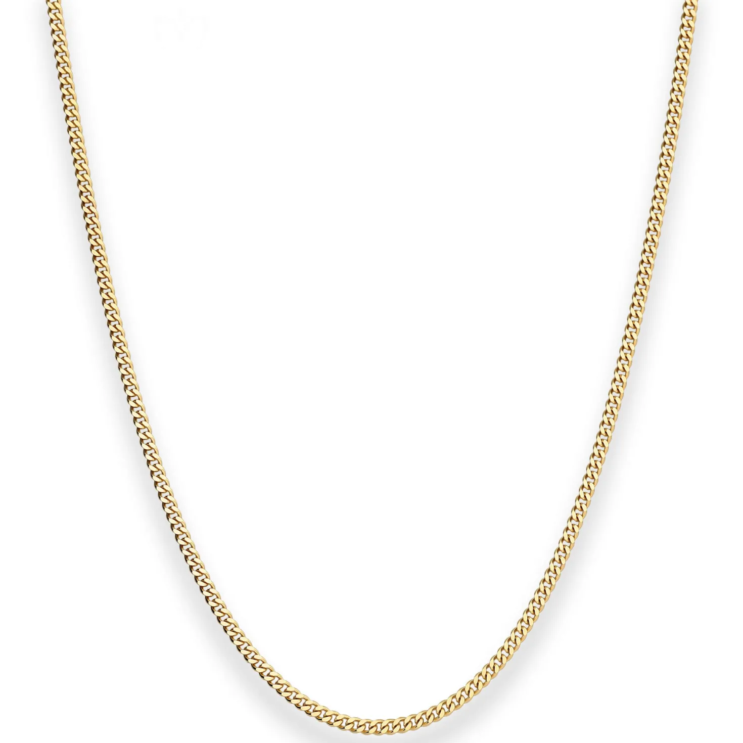 2,1mm Panzerkette Goldkette Collier Halskette aus 333 Gold Gelbgold 40cm