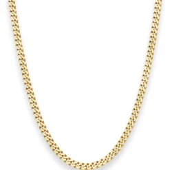 4,1mm Panzerkette Goldkette Collier Halskette aus 333 Gold Gelbgold 50cm