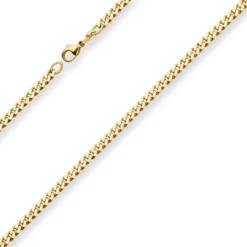 4,1mm Panzerkette Goldkette Collier Halskette aus 333 Gold Gelbgold 55cm