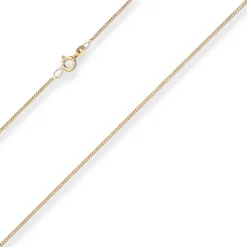 1,4mm Panzerkette Goldkette Collier Halskette aus 333 Gold Gelbgold 36cm
