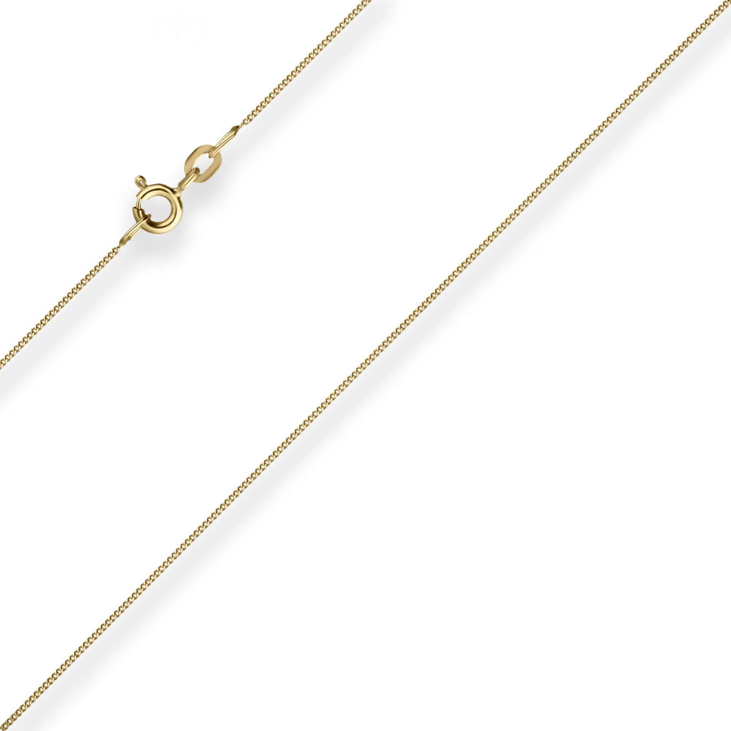 0,8mm Panzerkette Goldkette Collier Halskette aus 333 Gold Gelbgold 45cm