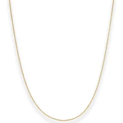 1,1mm Panzerkette Goldkette Collier Halskette aus 585 Gold Gelbgold 38cm