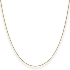 0,8mm Panzerkette Goldkette Collier Halskette aus 333 Gold Gelbgold 38cm